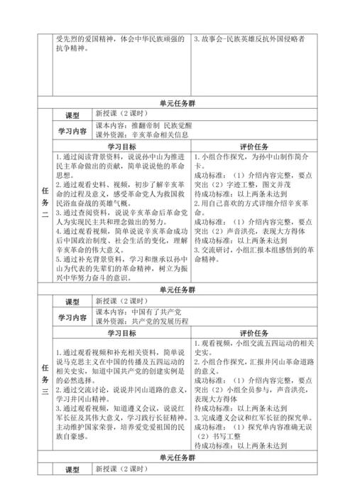 【大单元教学设计】统编版五年级下册道德与法治 第三单元备课教案