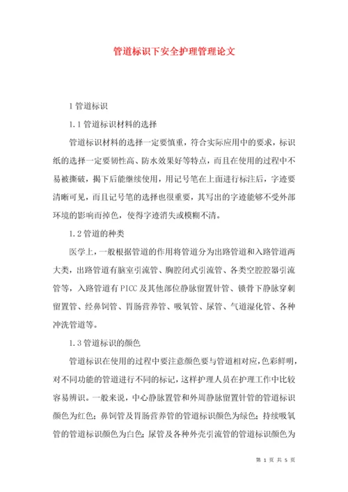 管道标识下安全护理管理论文.docx