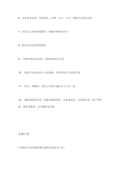 物流公司各岗位职责.docx