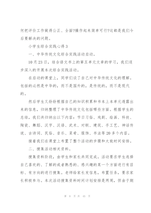 小学生综合实践心得十篇.docx