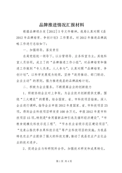 品牌推进情况汇报材料.docx