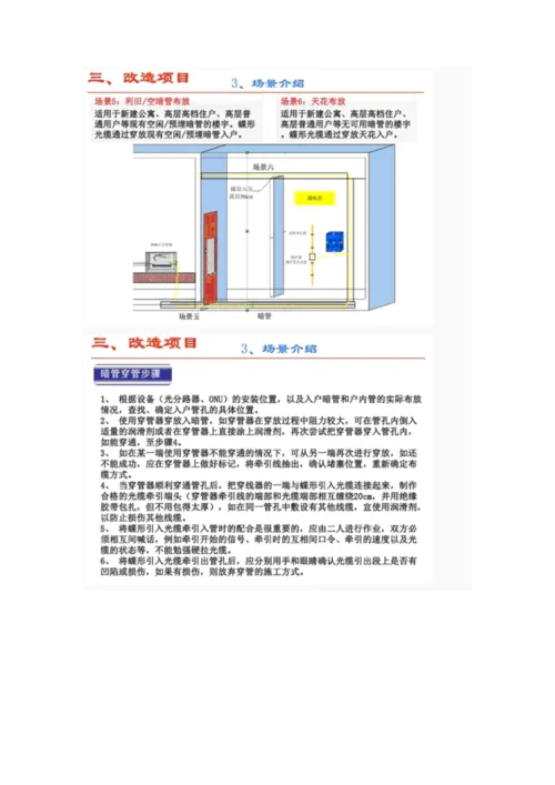 FTTH光缆光纤入户施工规范(培训资料).docx