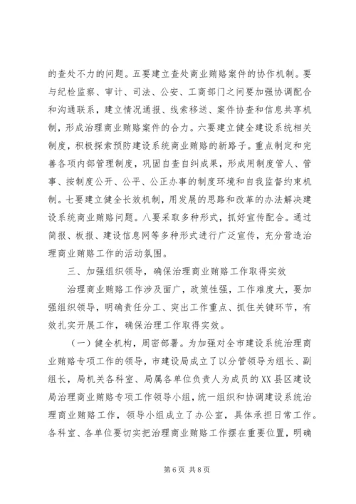 在全市建设系统治理商业贿赂动员大会上的讲话.docx