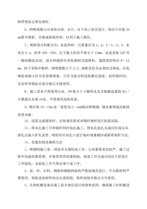 挂网锚喷支护综合重点工程综合标准施工专业方案.docx