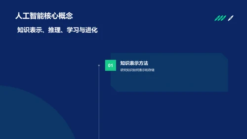绿色科技风人工智能理论PPT模板