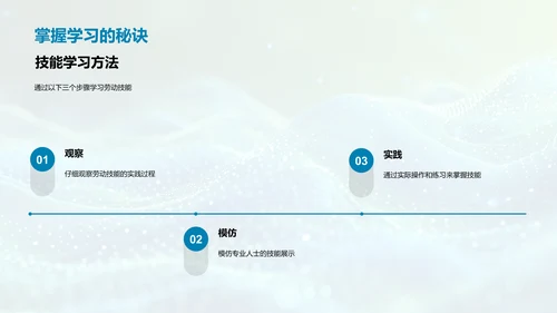 劳动技能的学习和应用