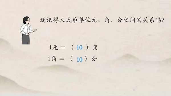 人教版一年级下册数学人民币的简单计算 课件(共27张PPT)