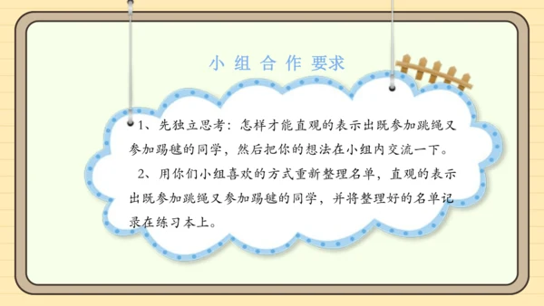 人教版三年级上册9.1 数学广角——集合课件(共25张PPT)