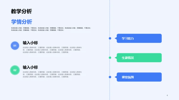 蓝色信息化教学设计PPT模板