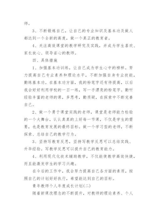 青年教师个人年度成长计划.docx