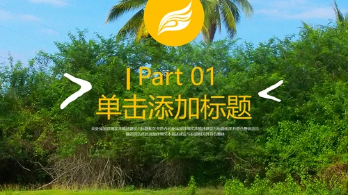 欧美风海南三亚旅游旅行社宣传PPT模板