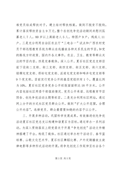 社区党务公开典型材料.docx