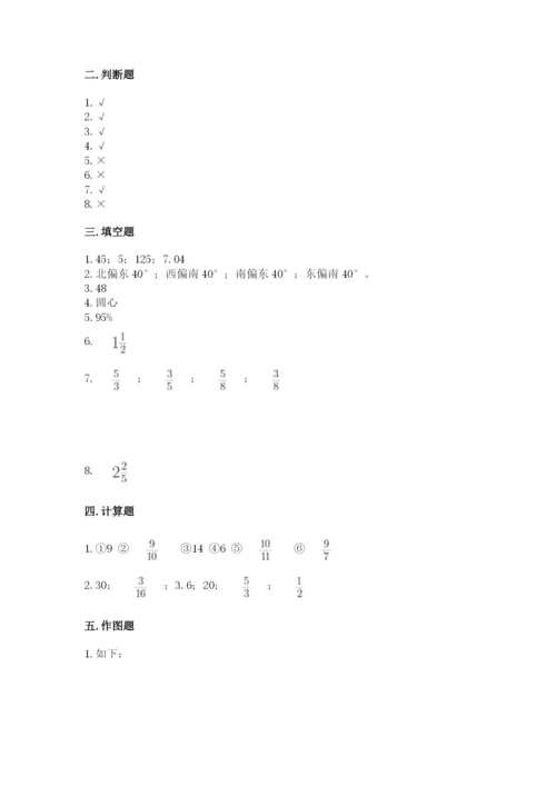 小学数学六年级上册期末测试卷含完整答案【必刷】.docx