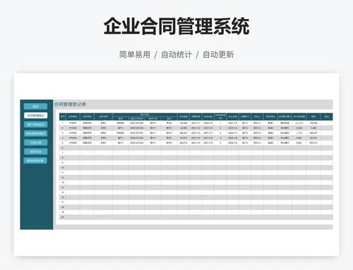 企业合同管理系统