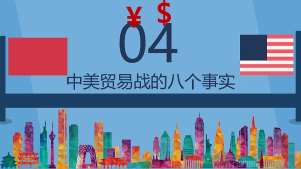 大国崛起中美贸易PPT模板