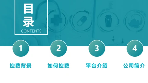 智慧医疗医保控费平台通用PPT模板