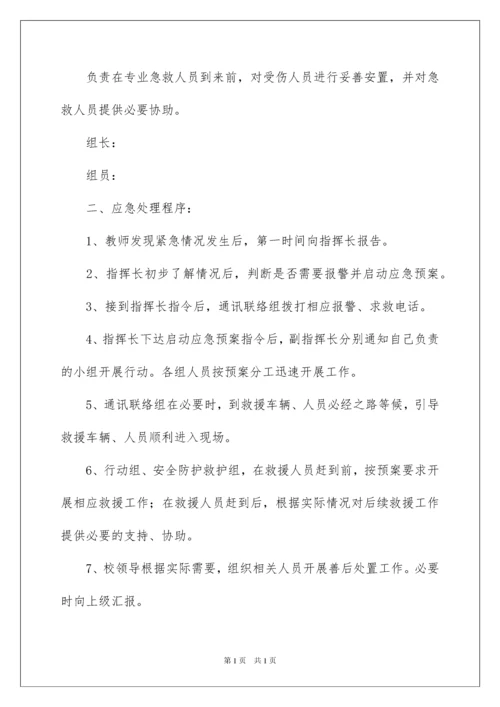 2022小学运动会安全应急预案.docx