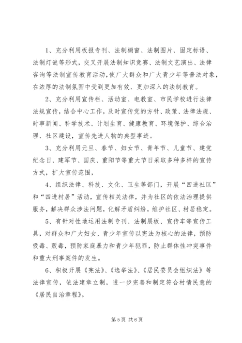 社区普法的工作计划范文.docx