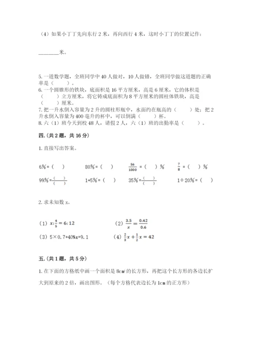 西师大版数学小升初模拟试卷精品【精选题】.docx