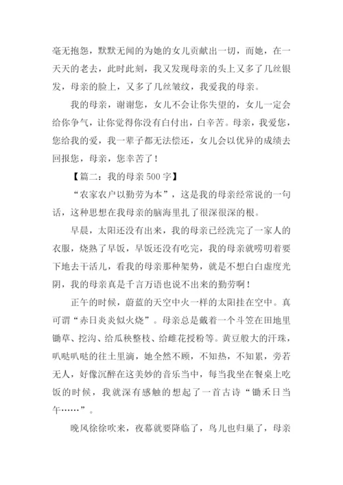 我的母亲作文.docx