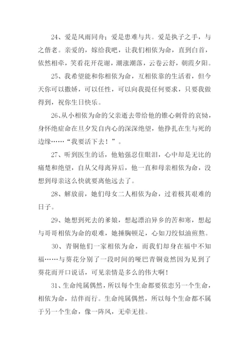 相依为命的近义词.docx