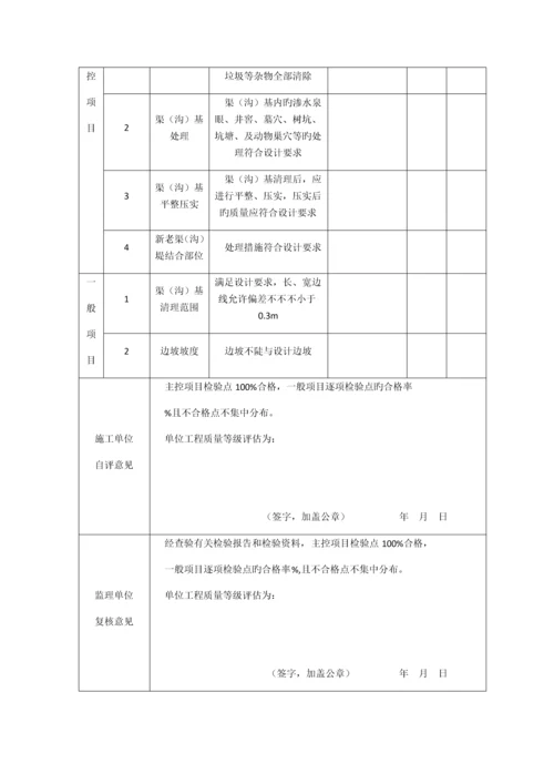 灌溉与排水工程施工质量评定表.docx