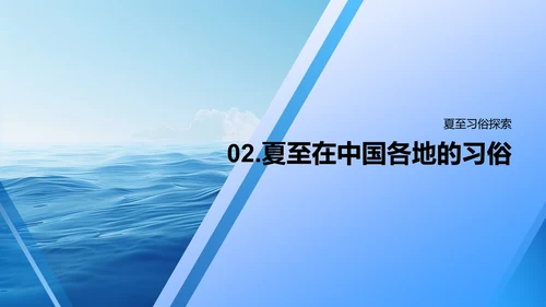 夏至节气演讲报告PPT模板