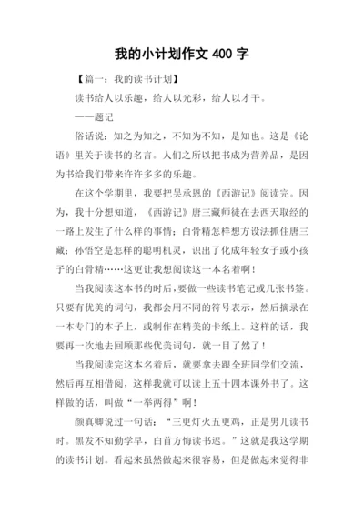 我的小计划作文400字.docx