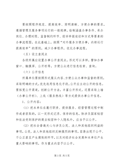 人保局办事公开实施方案.docx