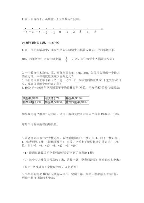 北师大版六年级下册数学期末测试卷精品（达标题）.docx