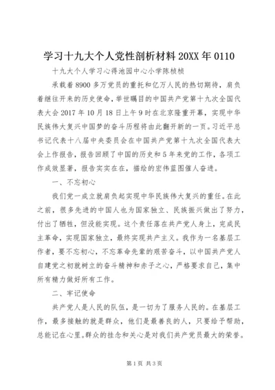 学习十九大个人党性剖析材料20XX年0110 (5).docx