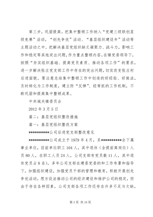 篇一：后进党支部整顿工作方案.docx