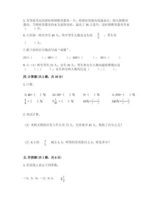 沪教版小学六年级下册数学期末综合素养测试卷【研优卷】.docx