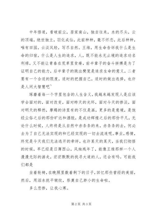 终南别业读后感.docx