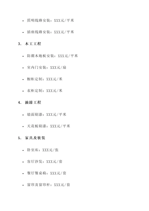 叶县毛坯房装修报价单