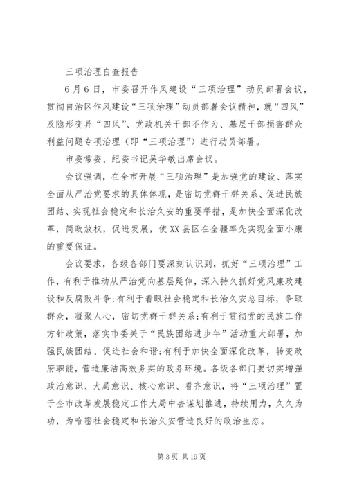 四项治理自查报告.docx