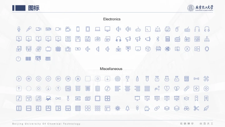 北京化工大学专属课题学术汇报毕业答辩通用PPT模板