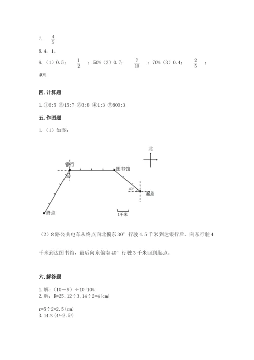 小学数学六年级上册期末考试试卷（历年真题）.docx