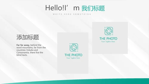 简约大方中国农业银行工作总结动态PPT