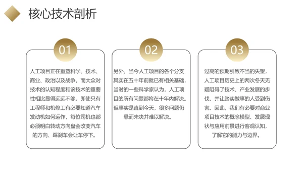黑金色商业项目行业分析报告PPT模板