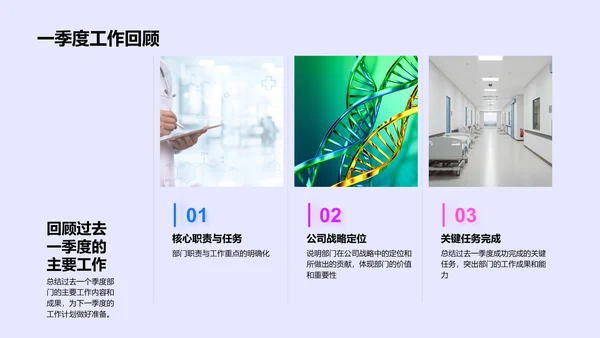 医疗化学季度报告PPT模板