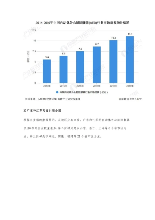 中国AED行业市场现状及发展前景分析-未来5年市场规模或将近30亿元.docx