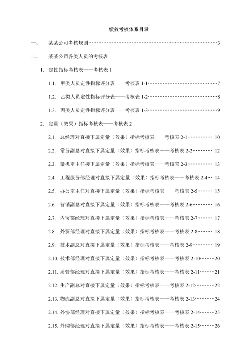 公司绩效考核全套流程表格.docx