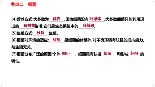 【人教八上生物期中复习考点梳理+临考押题】第四、五章 细菌、真菌和病毒（串讲课件）(共30张PPT)