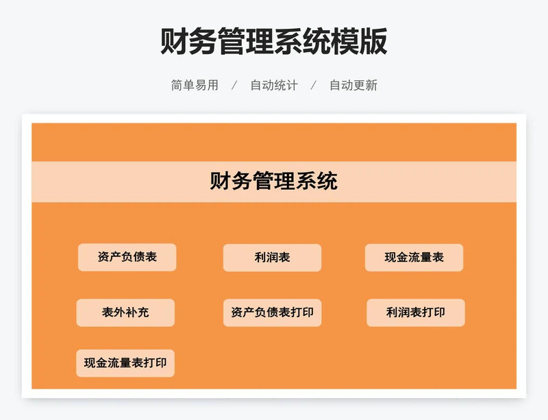 财务管理系统模版