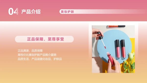 粉色渐变风格商业计划书