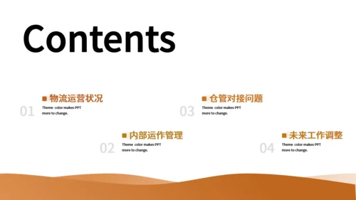 仓储物流运输管理汇报通用PPT模板