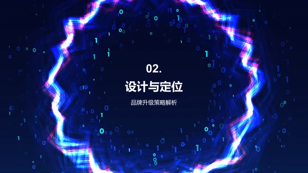 蓝色炫酷品牌升级发布会PPT模板
