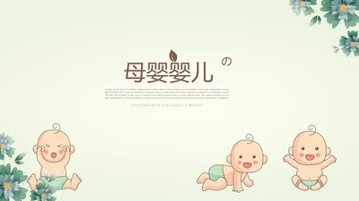 母婴婴儿护理中心医院社区讲座保健中心早教宣传PPT