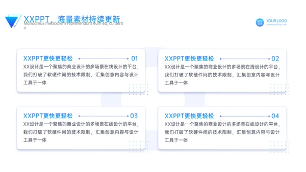 蓝色商务风工作计划总结述职通用PPT模板